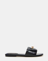 MORELAND Black Quilted Slide Women's Sandal | Steve Madden for Sale