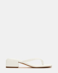 CARIBBEAN White Square-Toe Mule Thong Women's Sandal | Steve Madden near me