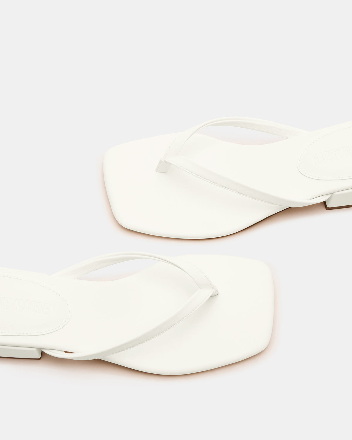 CARIBBEAN White Square-Toe Mule Thong Women's Sandal | Steve Madden near me