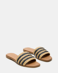 KOOPER Navy Multi Slide Sandal | Women's Sandals | Steve Madden discount