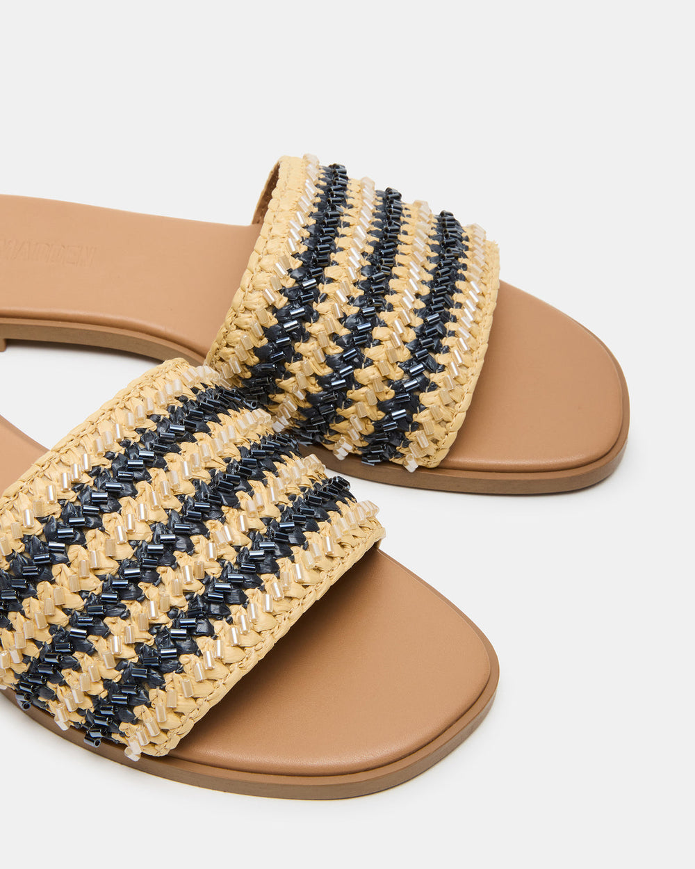 KOOPER Navy Multi Slide Sandal | Women's Sandals | Steve Madden discount
