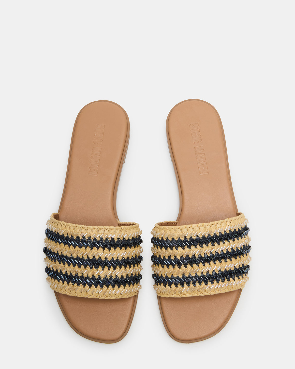 KOOPER Navy Multi Slide Sandal | Women's Sandals | Steve Madden discount