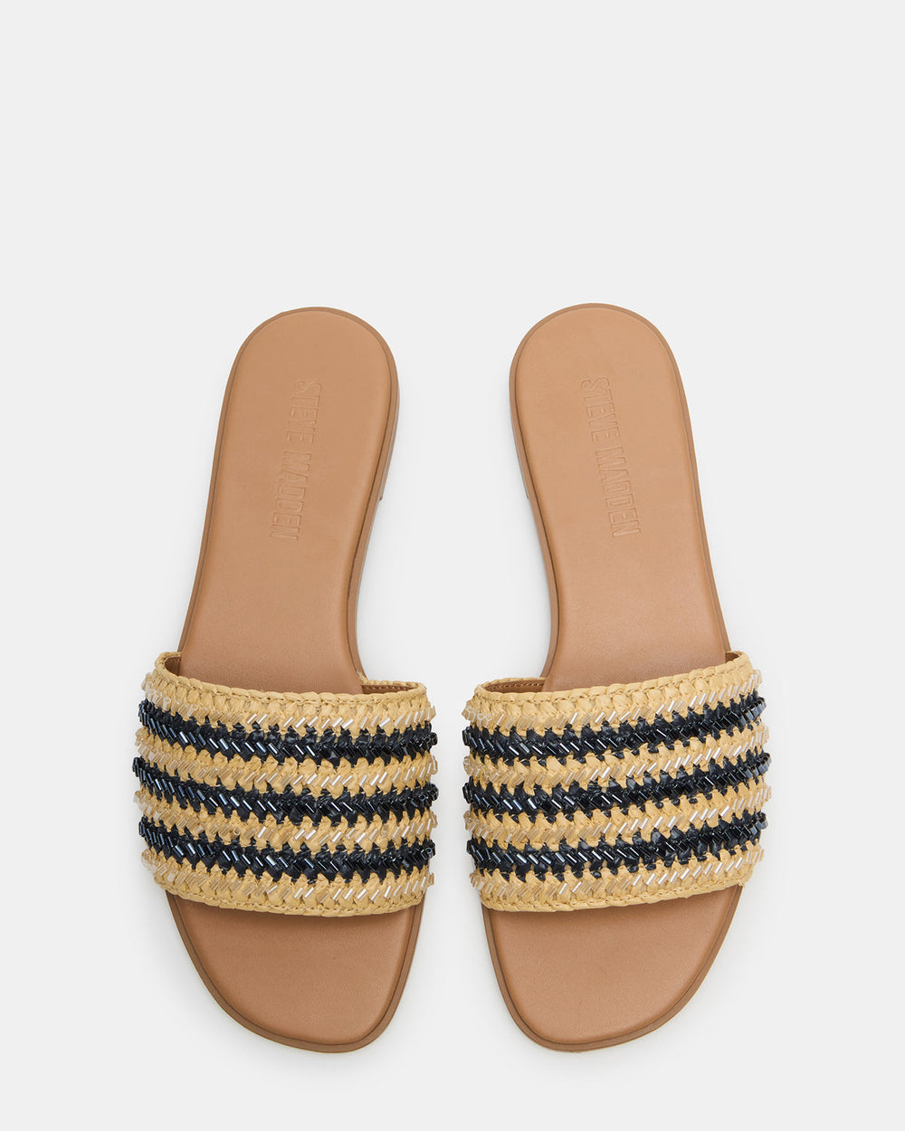 KOOPER Navy Multi Slide Sandal | Women's Sandals | Steve Madden discount