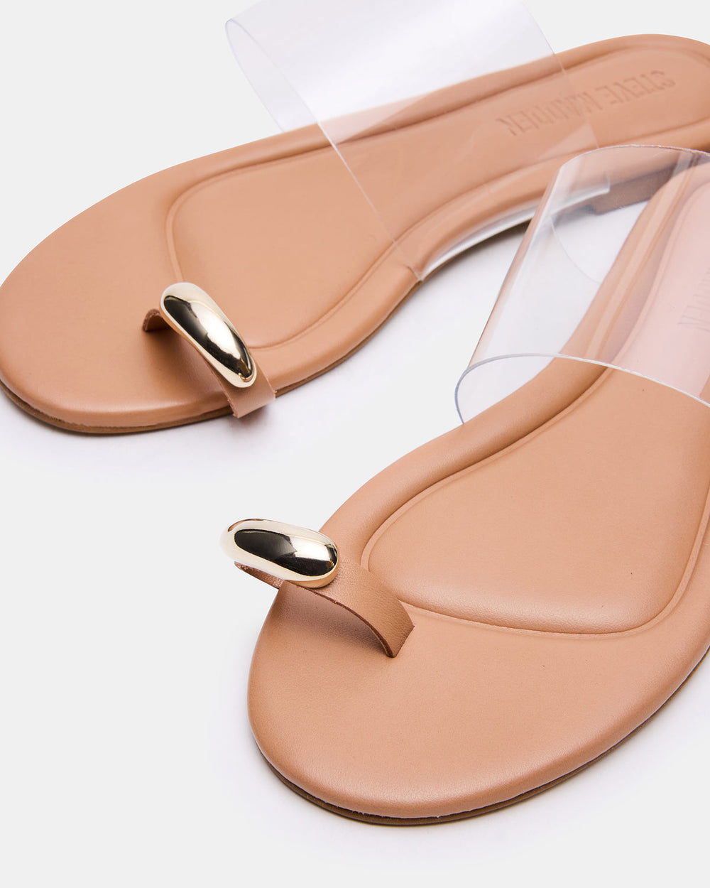 DECADENT Clear Rounded-Toe Slide Women's Sandal | Steve Madden online