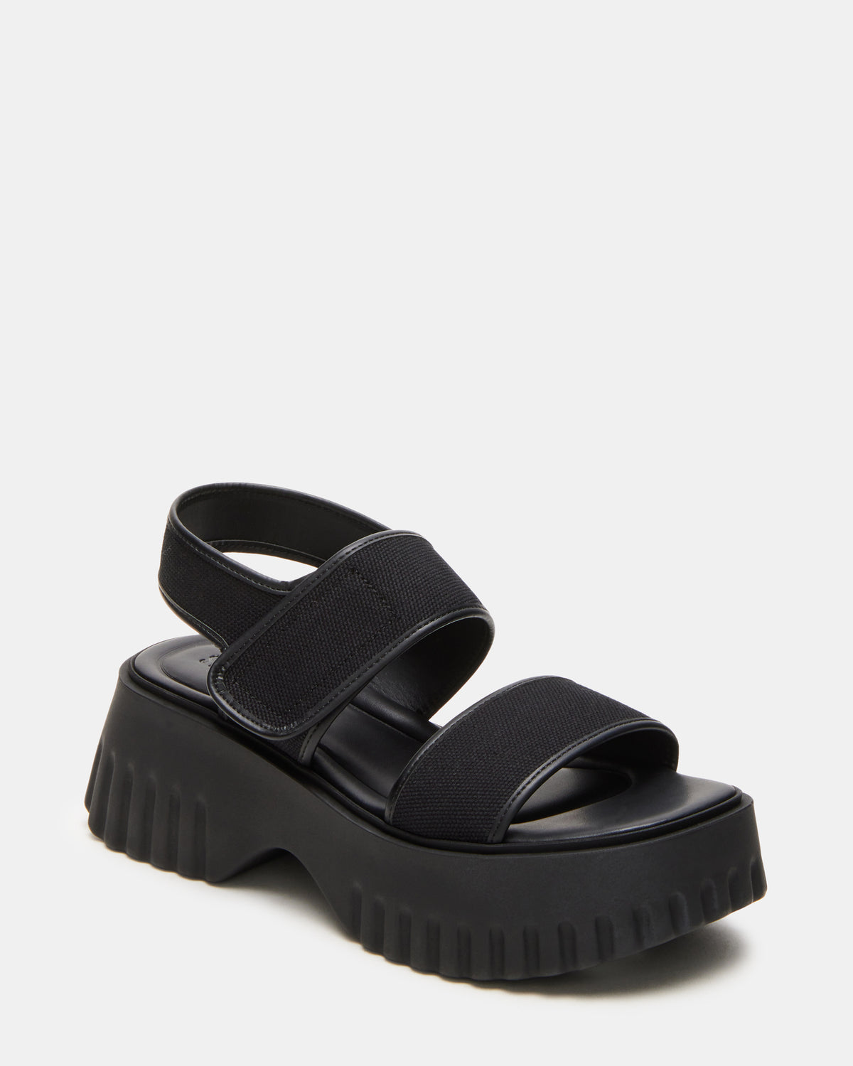 GROVER Black/Black Women's Square-Toe Platform Sandal | Steve Madden near me