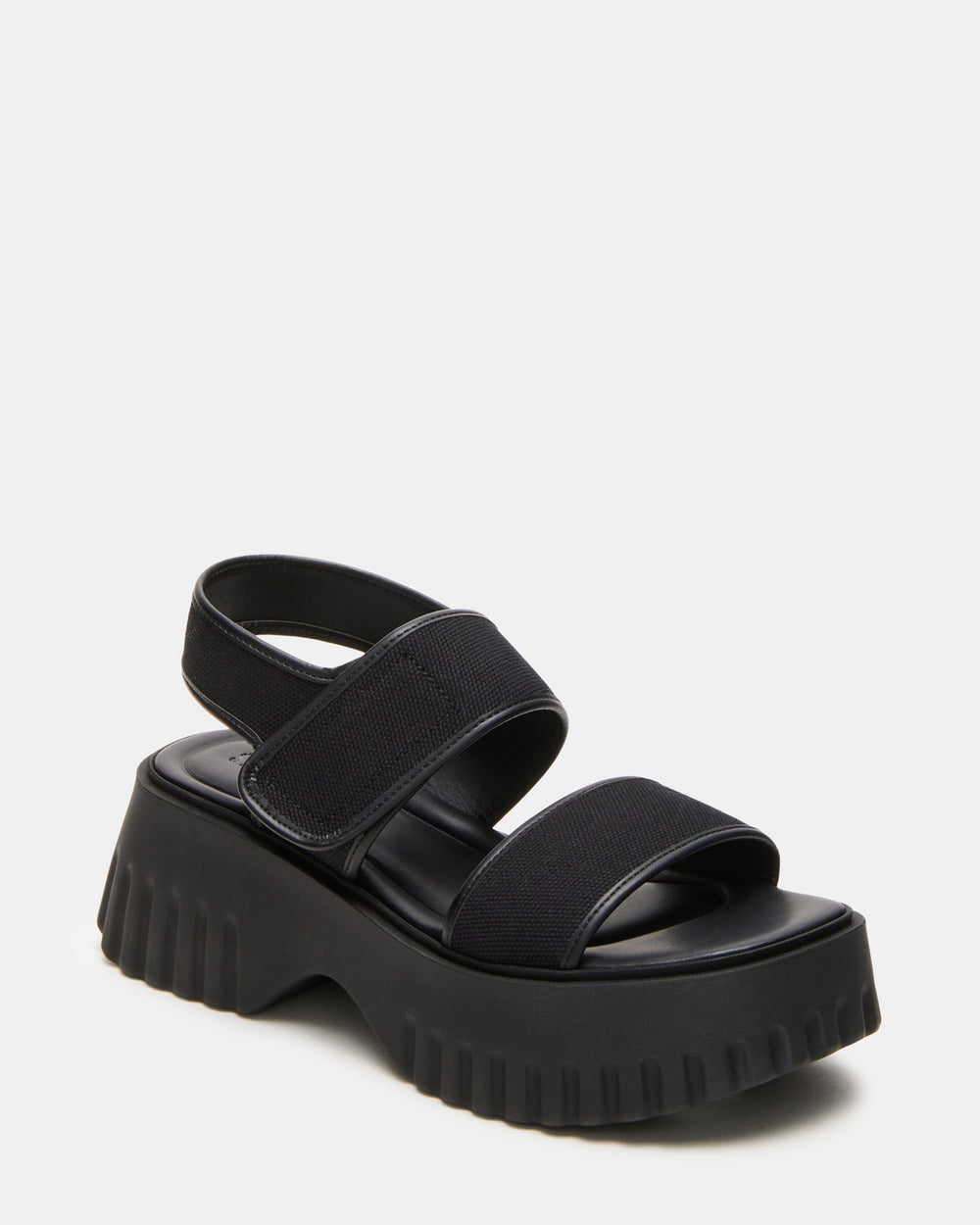 GROVER Black/Black Women's Square-Toe Platform Sandal | Steve Madden near me