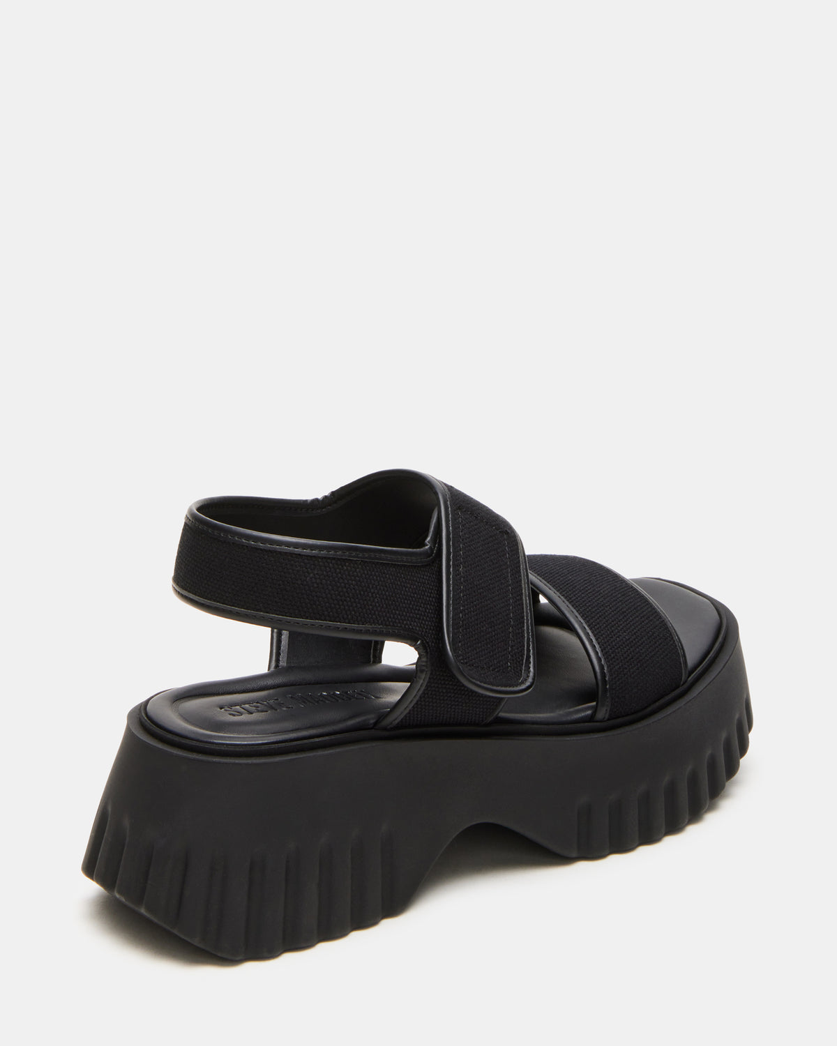 GROVER Black/Black Women's Square-Toe Platform Sandal | Steve Madden near me