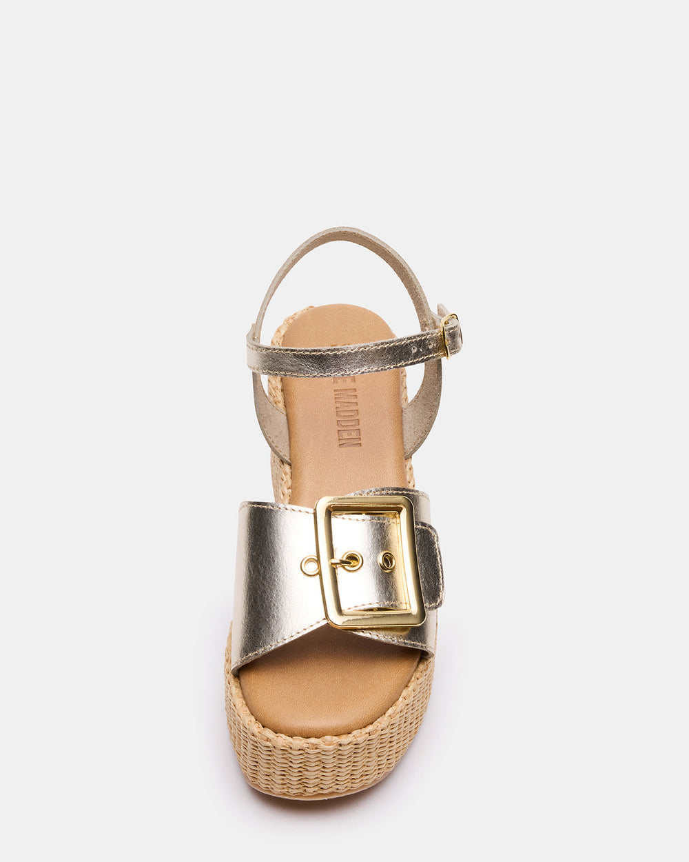 CIDER Gold Leather Platform Wedge Women's Sandal | Steve Madden near me