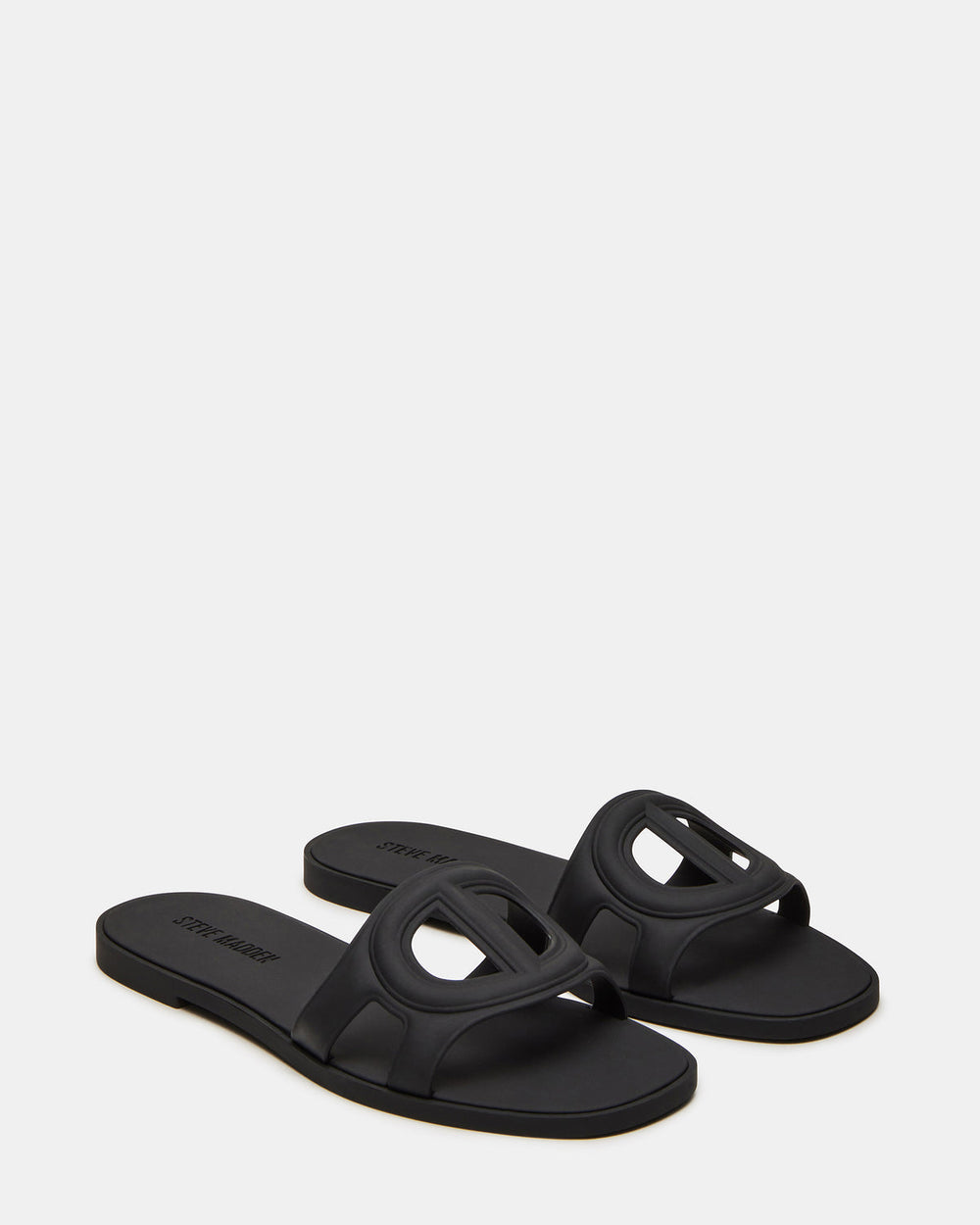 JELLIE Black Women's Square Toe Slide Sandal | Steve Madden near me