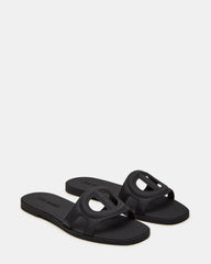 JELLIE Black Women's Square Toe Slide Sandal | Steve Madden near me
