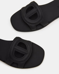 JELLIE Black Women's Square Toe Slide Sandal | Steve Madden near me