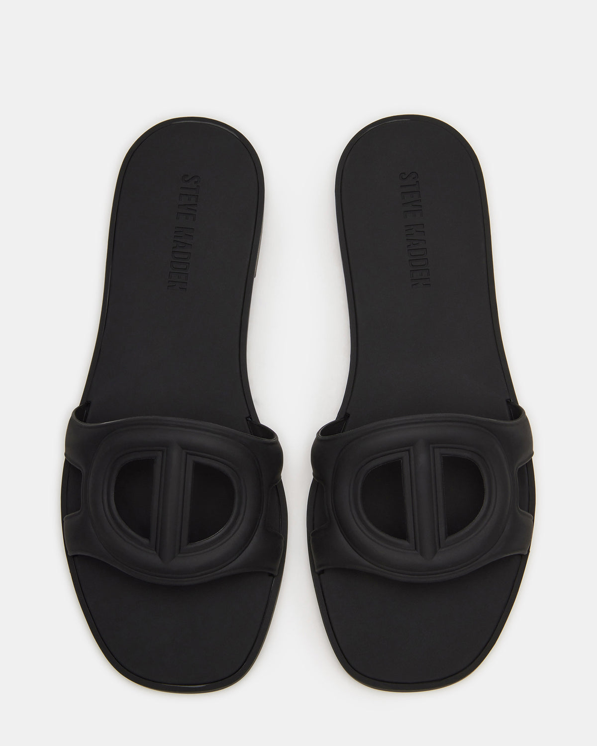 JELLIE Black Women's Square Toe Slide Sandal | Steve Madden near me