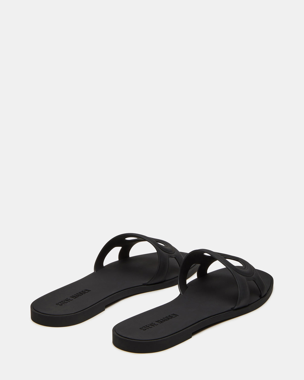 JELLIE Black Women's Square Toe Slide Sandal | Steve Madden near me