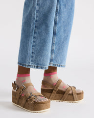 KIWI Taupe Suede Women's Strappy Platform Sandal | Steve Madden online