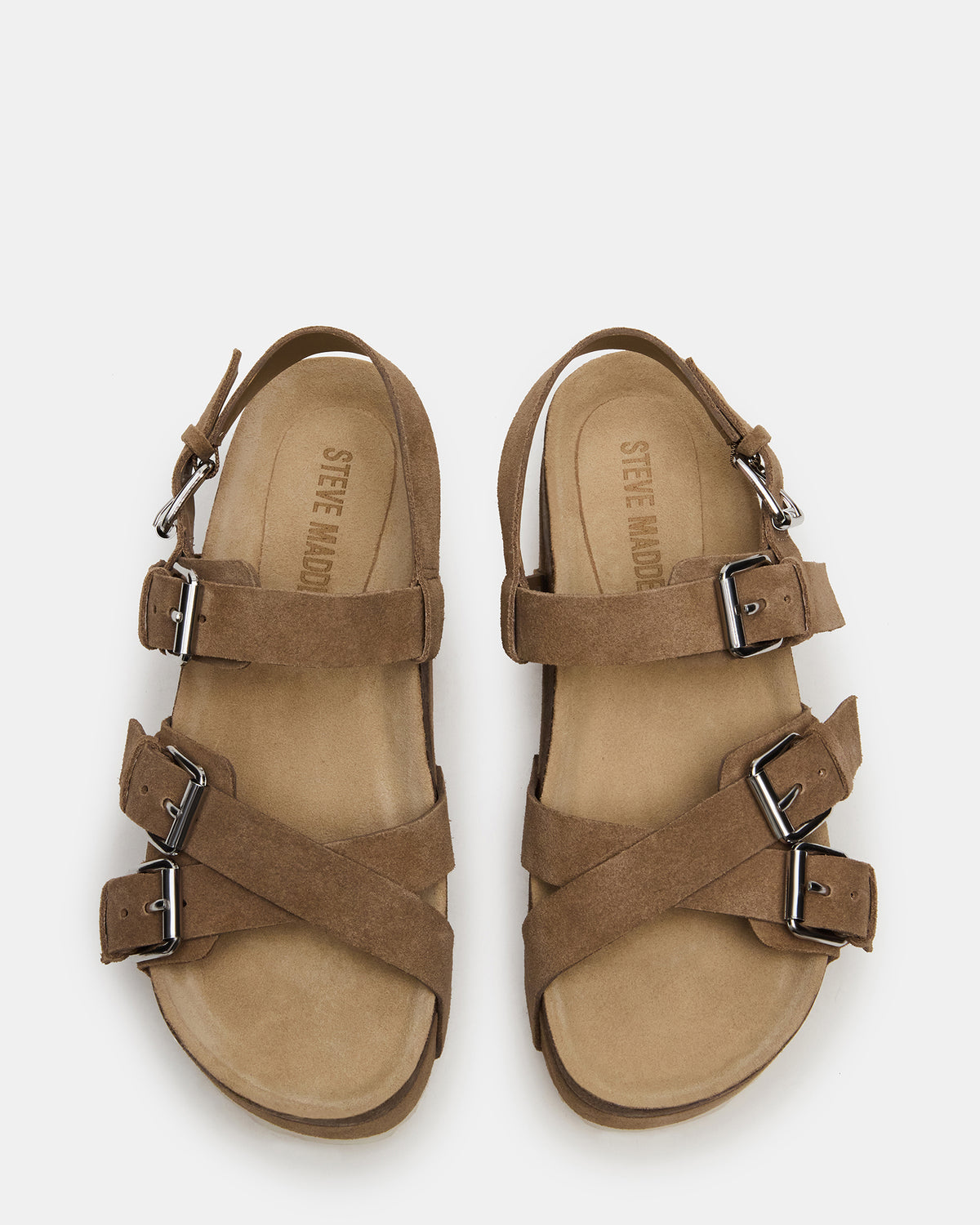 KIWI Taupe Suede Women's Strappy Platform Sandal | Steve Madden online