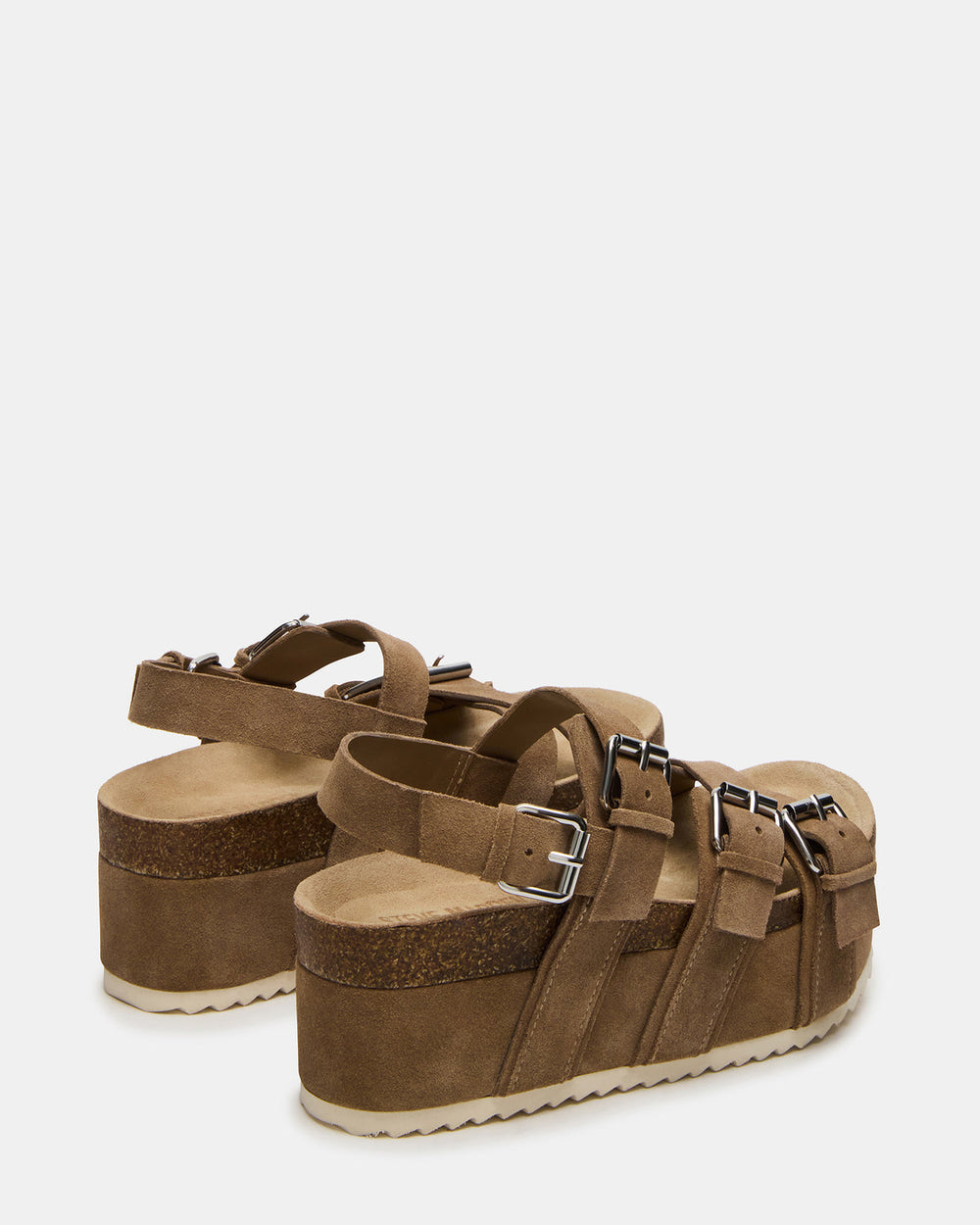KIWI Taupe Suede Women's Strappy Platform Sandal | Steve Madden online