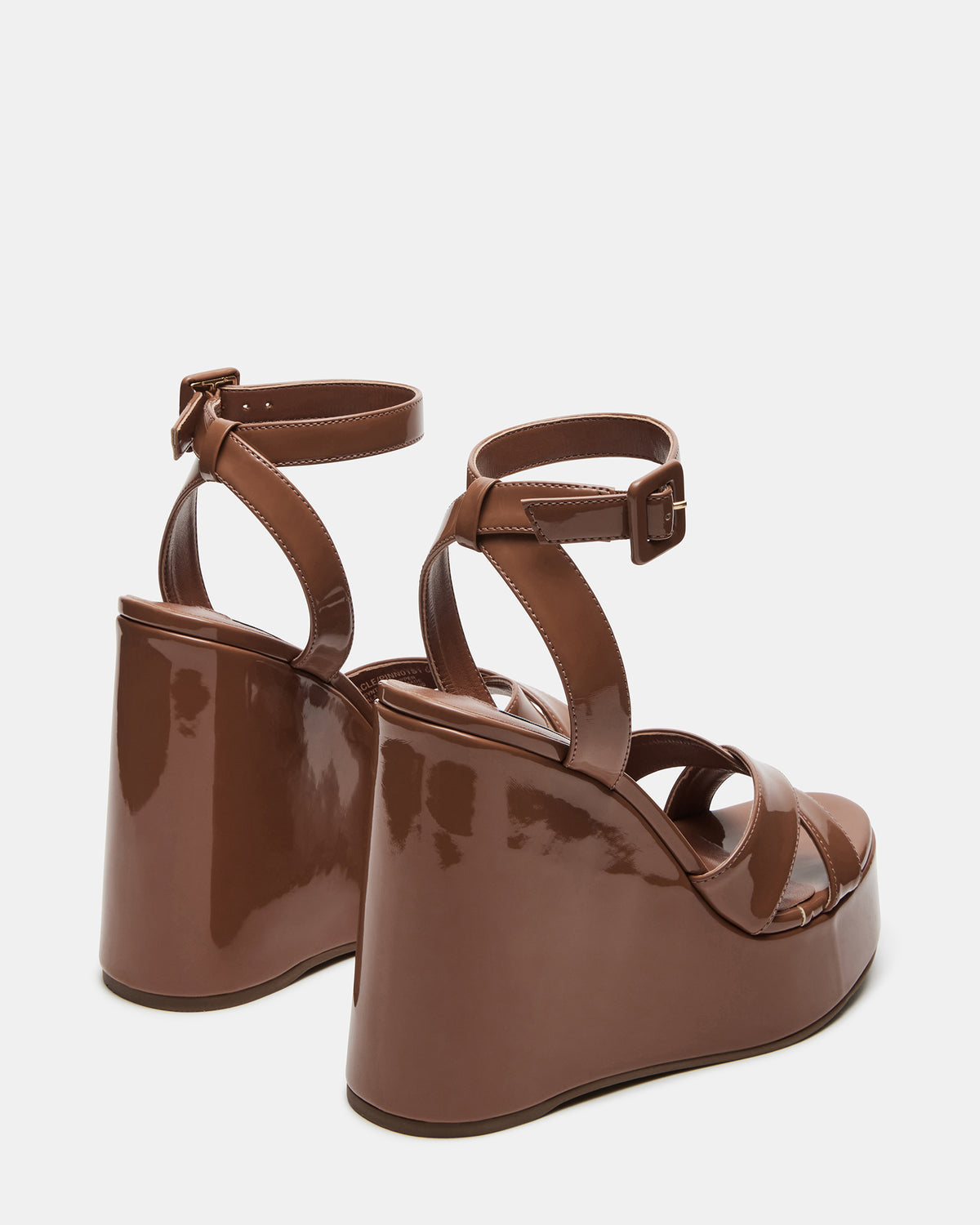 PINNACLE Camel Patent Women's Platform Wedge Sandal | Steve Madden Sale