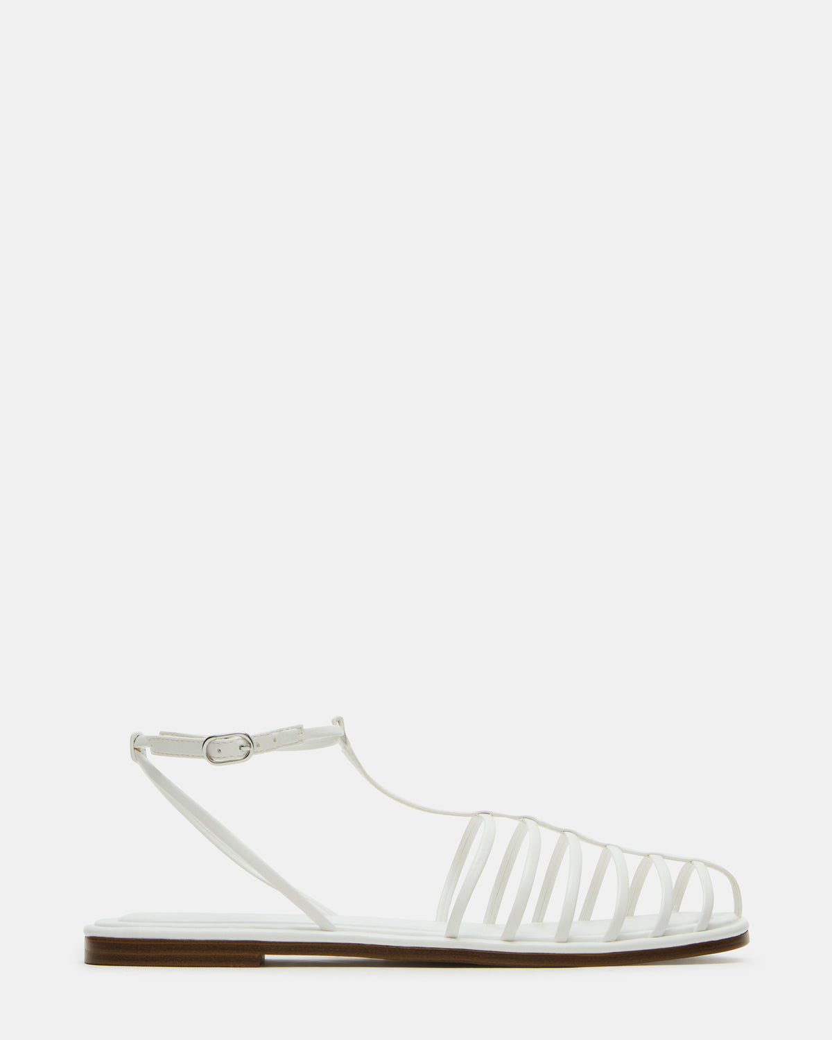 MARIN White Flat Strappy Fisherman Sandal | Steve Madden online