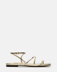 TANGO Gold Square-Toe Strappy Women's Sandal | Steve Madden outlet