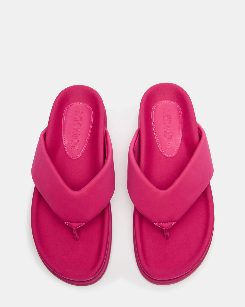 ZINNIA Pink Women's Thong Footbed Sandal | Steve Madden Sale
