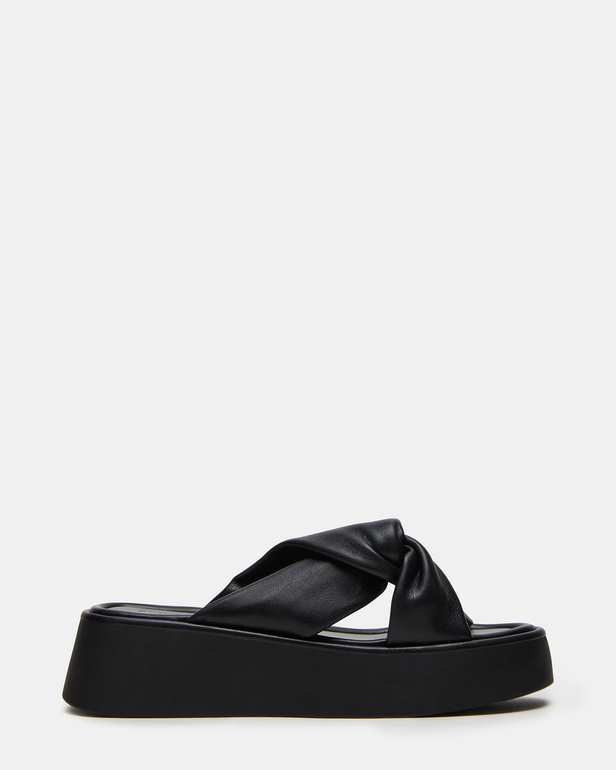 CYRIX Black Women's Platform Slide Sandal | Steve Madden for Sale