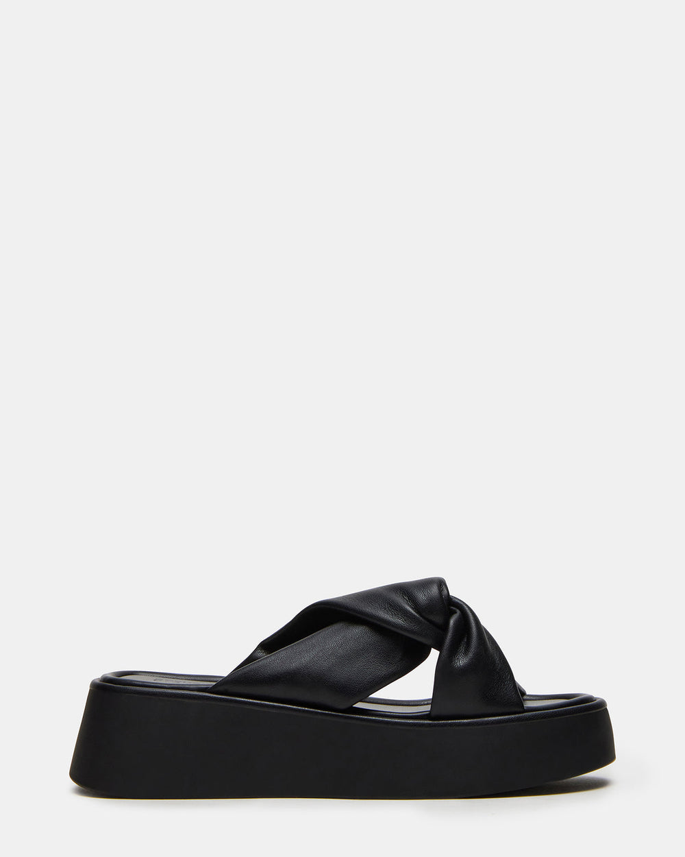 CYRIX Black Women's Platform Slide Sandal | Steve Madden for Sale