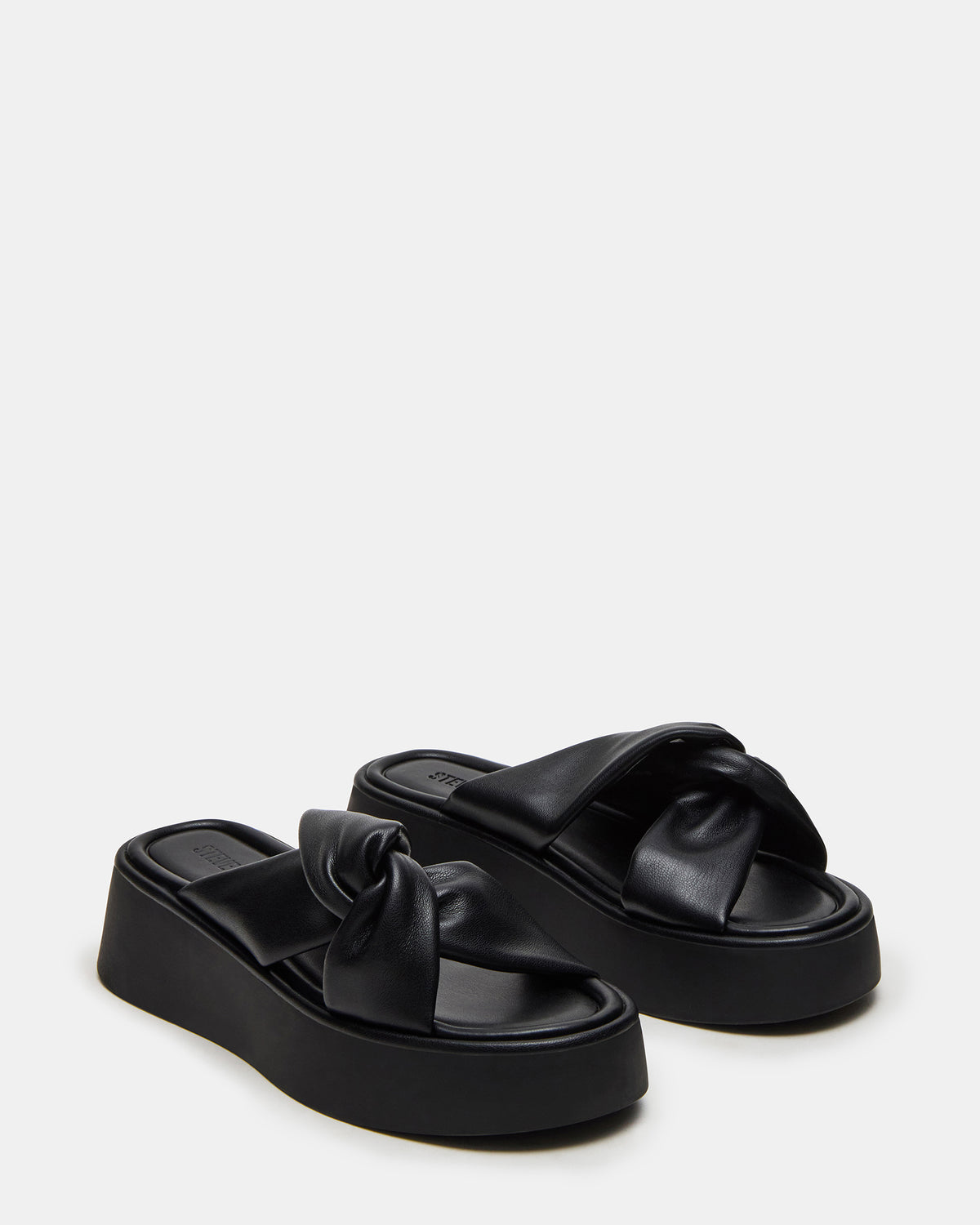 CYRIX Black Women's Platform Slide Sandal | Steve Madden for Sale