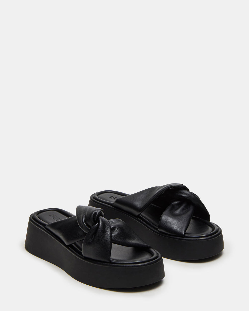 CYRIX Black Women's Platform Slide Sandal | Steve Madden for Sale