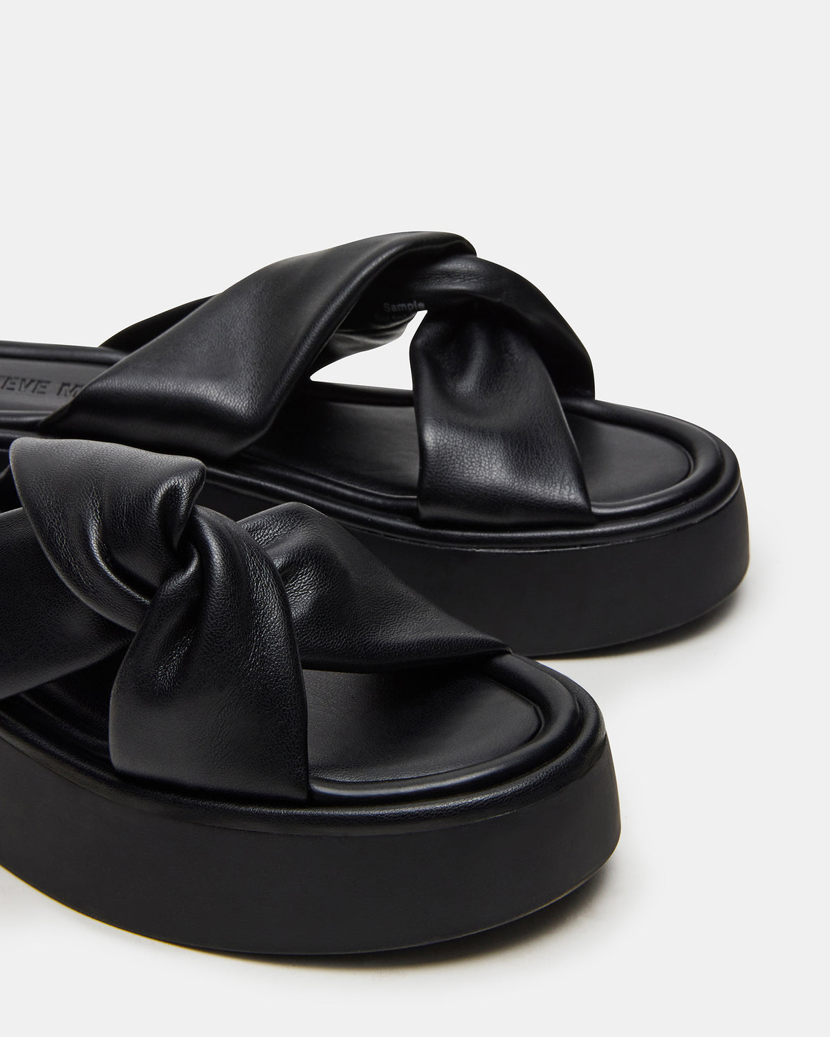 CYRIX Black Women's Platform Slide Sandal | Steve Madden for Sale