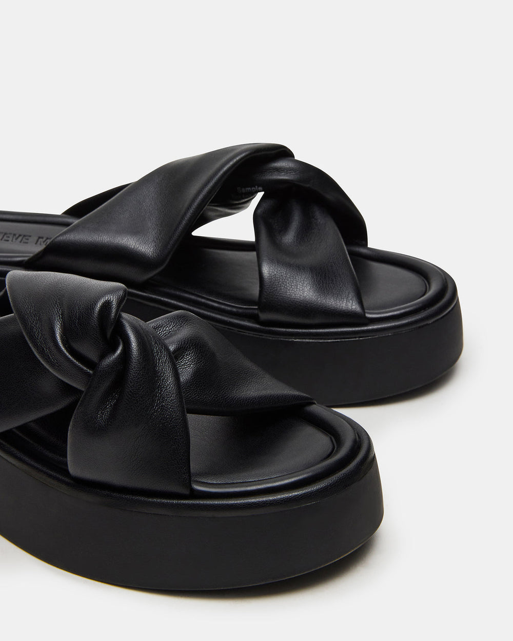 CYRIX Black Women's Platform Slide Sandal | Steve Madden for Sale