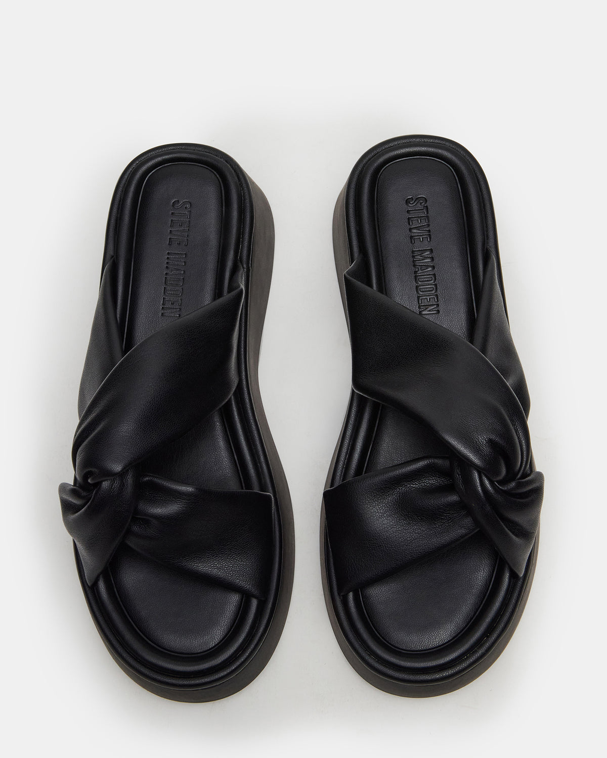 CYRIX Black Women's Platform Slide Sandal | Steve Madden for Sale