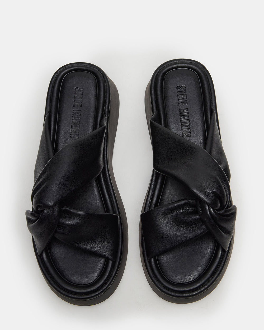 CYRIX Black Women's Platform Slide Sandal | Steve Madden for Sale