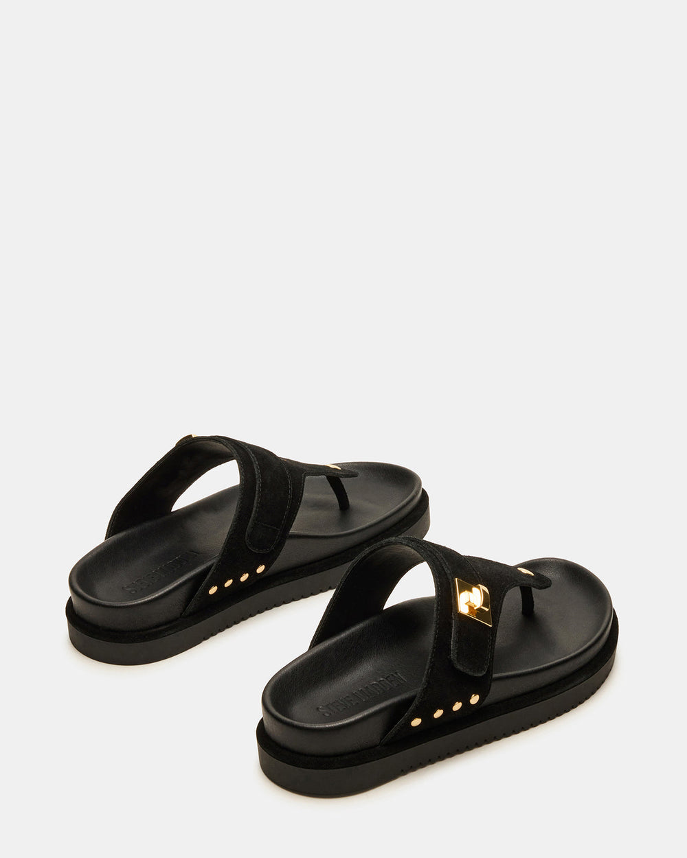 THONA Black Suede Women's Flatform Thong Sandal | Steve Madden near me