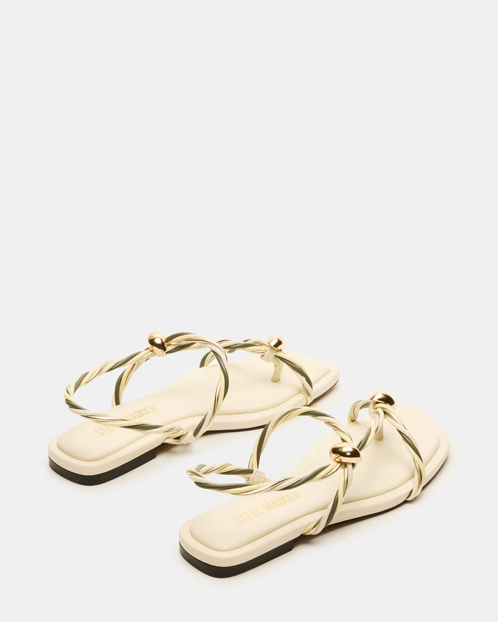 LOCO Bone Multi Women's Strappy Square Toe Sandal | Steve Madden for Sale