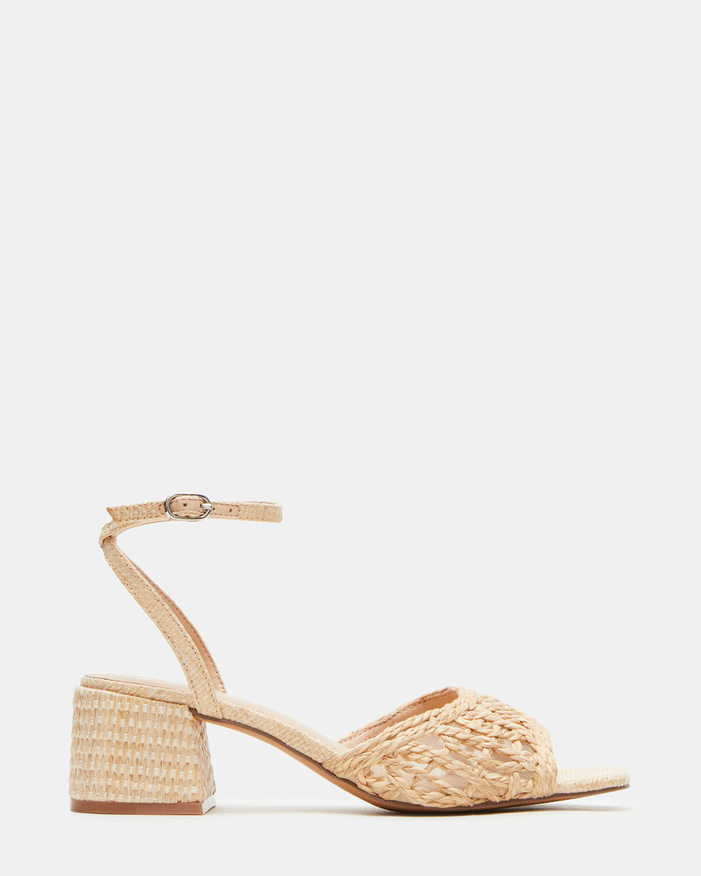 SOLEIL Raffia Square-Toe Woven Women's Sandal | Steve Madden near me
