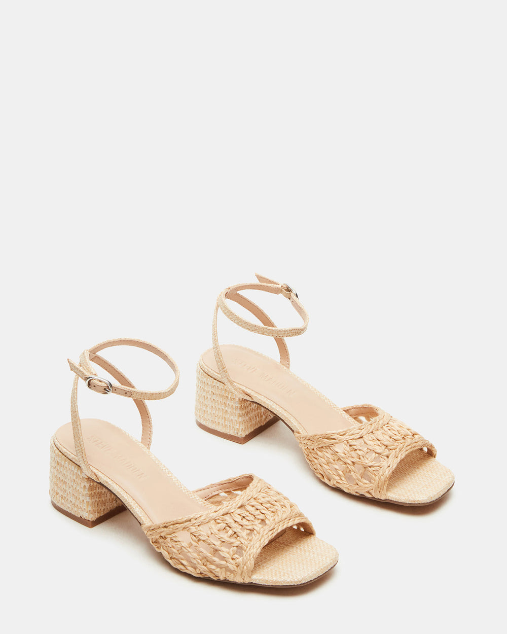 SOLEIL Raffia Square-Toe Woven Women's Sandal | Steve Madden near me