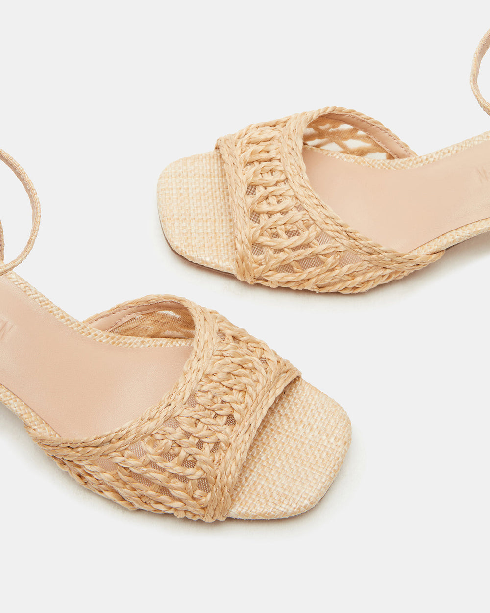 SOLEIL Raffia Square-Toe Woven Women's Sandal | Steve Madden near me