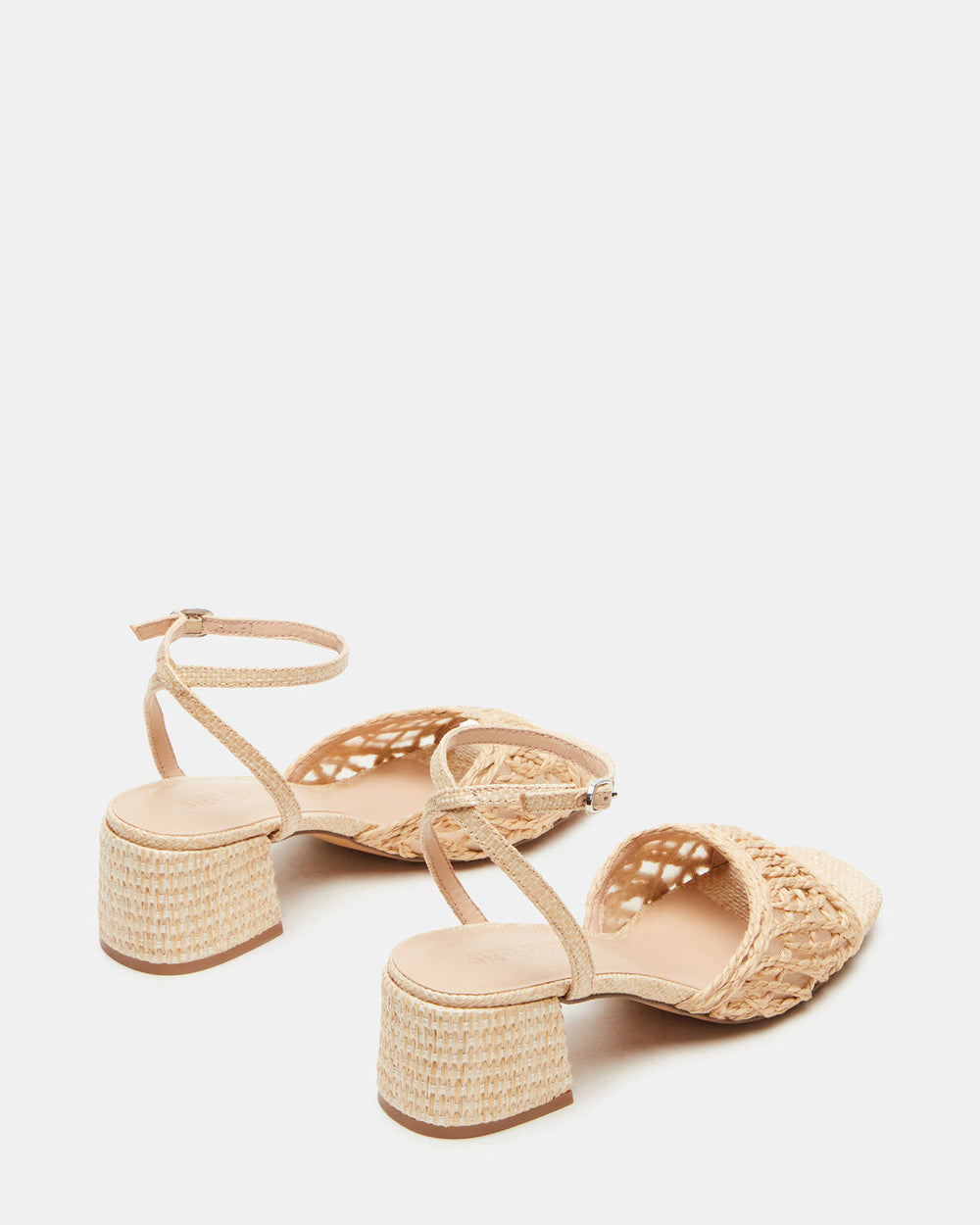 SOLEIL Raffia Square-Toe Woven Women's Sandal | Steve Madden near me