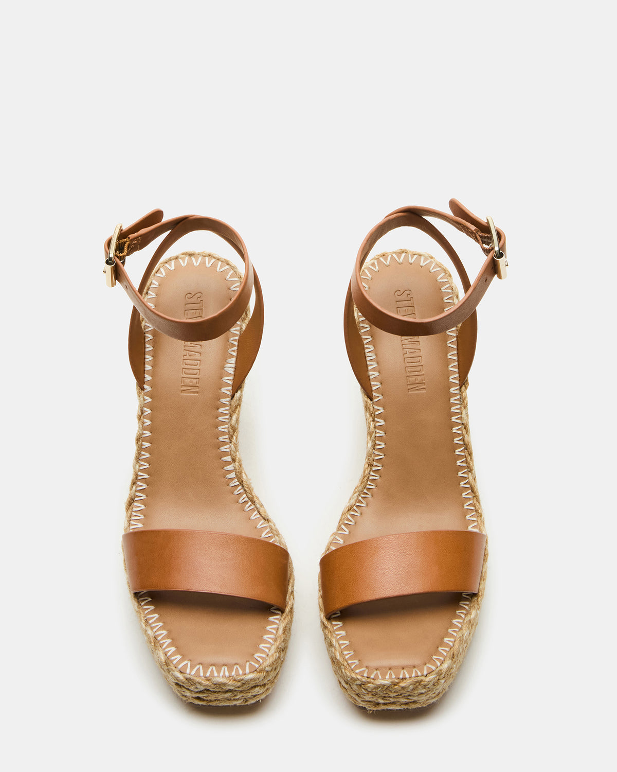 COSMO Tan Leather Rattia Women's Platform Wedge | Steve Madden US