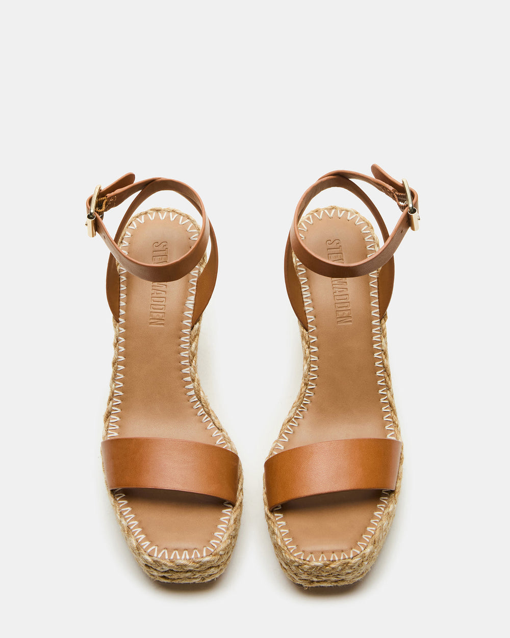 COSMO Tan Leather Rattia Women's Platform Wedge | Steve Madden US