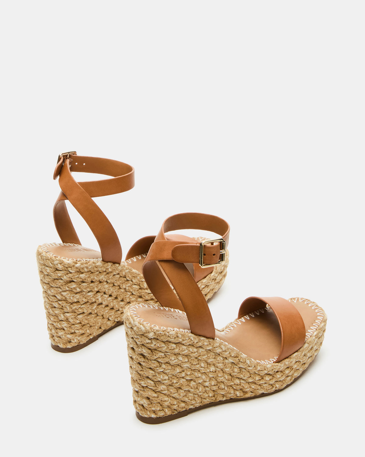 COSMO Tan Leather Rattia Women's Platform Wedge | Steve Madden US