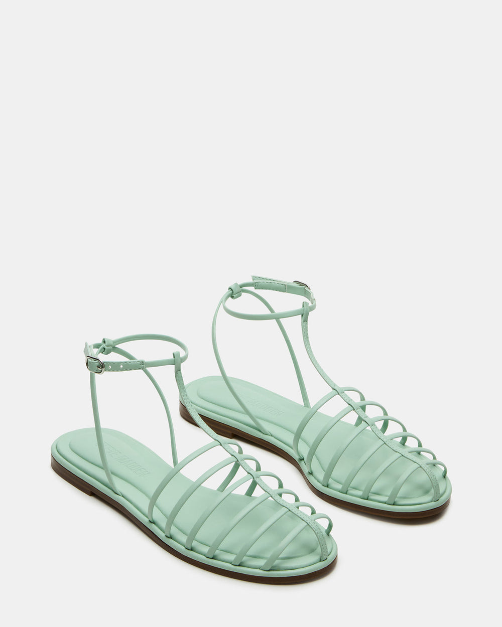 MARIN Pistachio Flat Strappy Fisherman Sandal | Steve Madden for Sale