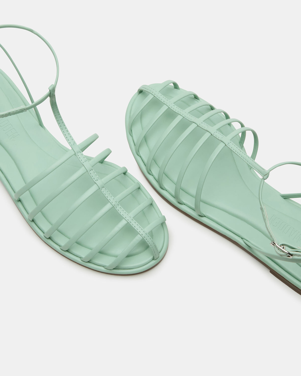 MARIN Pistachio Flat Strappy Fisherman Sandal | Steve Madden for Sale