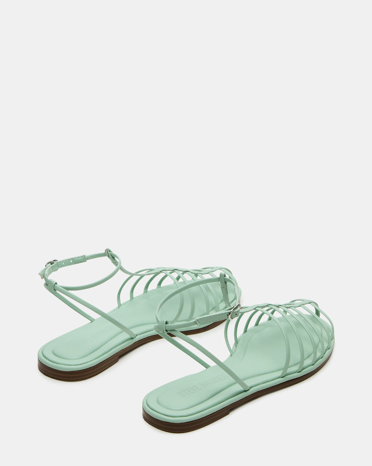 MARIN Pistachio Flat Strappy Fisherman Sandal | Steve Madden for Sale