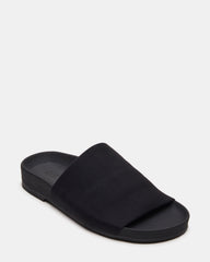 SANSA Black Flatform Footbed Slide Women's Sandal | Steve Madden discount