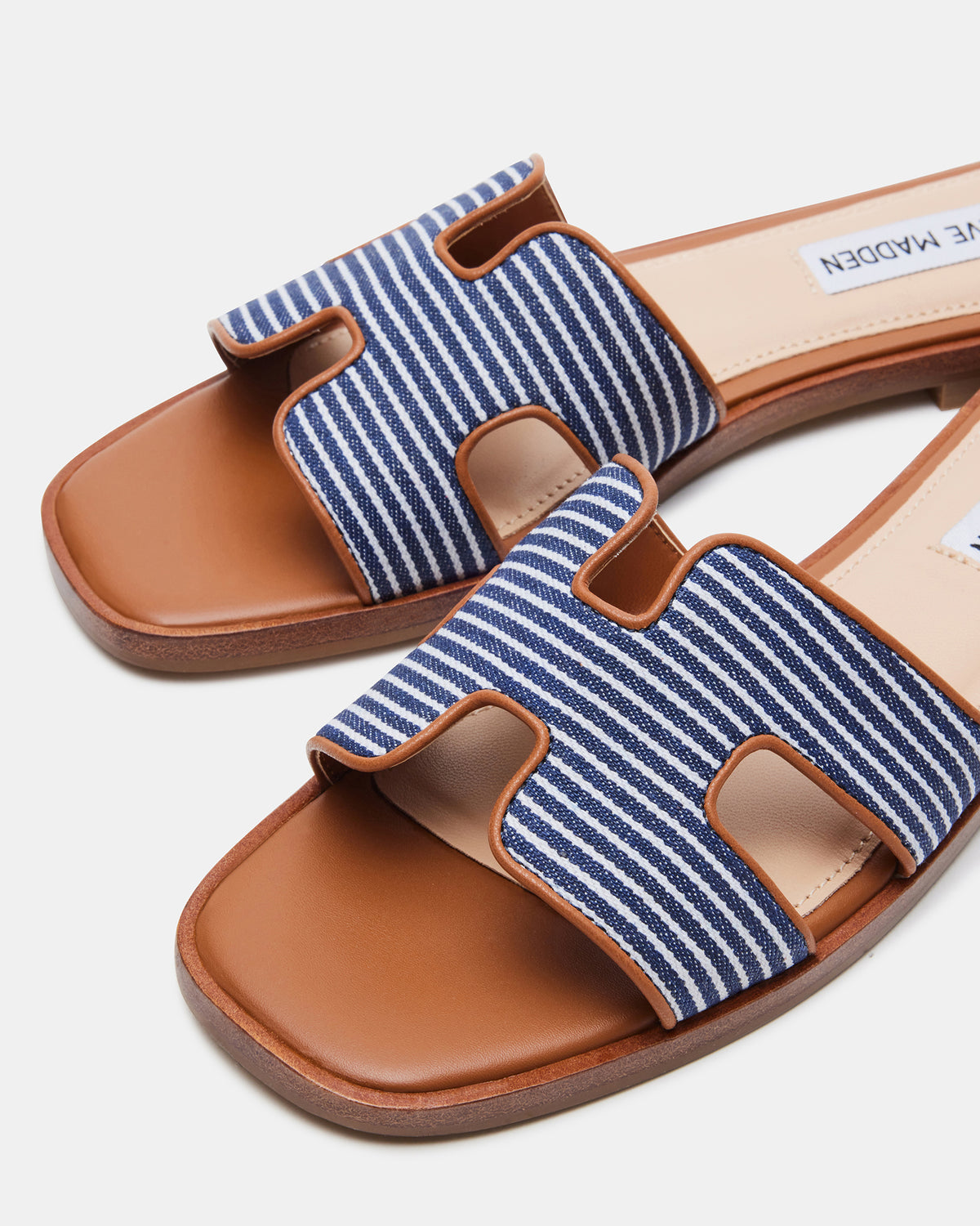 HADYN Navy Multi Sandal | Women's Designer Sandals | Steve Madden Sale