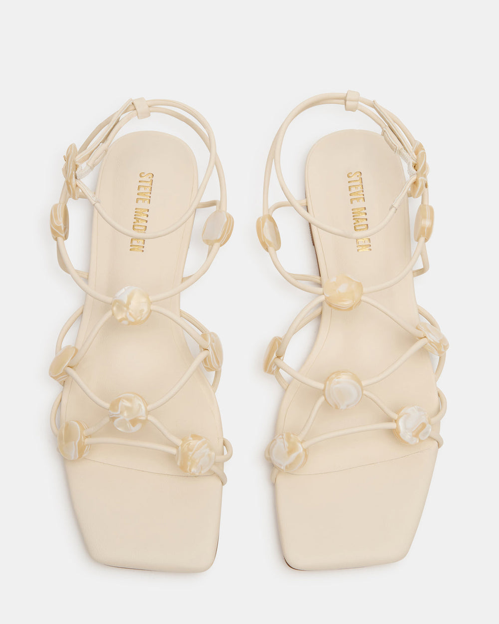 TIDES Pearl Strappy Square-Toe Women's Sandal | Steve Madden Sale