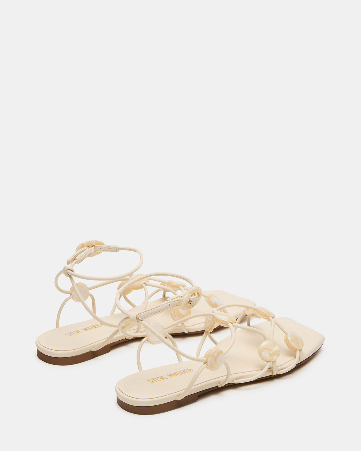TIDES Pearl Strappy Square-Toe Women's Sandal | Steve Madden Sale