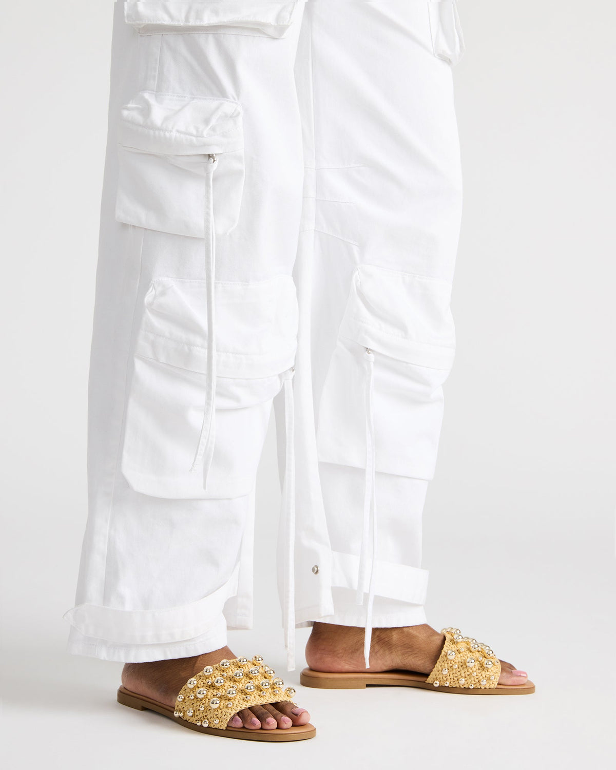 KEELY Natural Raffia Women's Studded Slides | Steve Madden near me