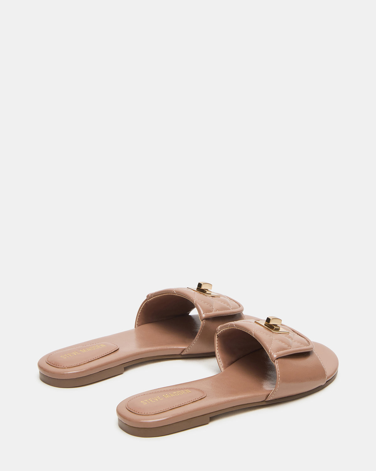 MORELAND Mocha Quilted Slide Women's Sandal | Steve Madden online